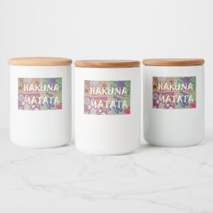 Étiquette Pour Bocaux Créez votre propre Hakuna Matata unique