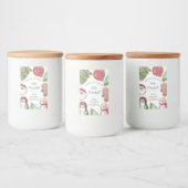 Étiquette Pour Bocaux Cuisine de Noël personnalisée (Bouteilles)