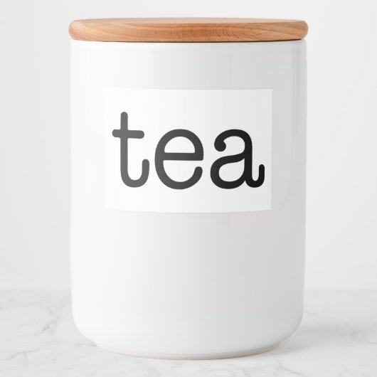 Étiquette Pour Bocaux Cuisine en céramique blanche Canards Accueil Stock (Devant)