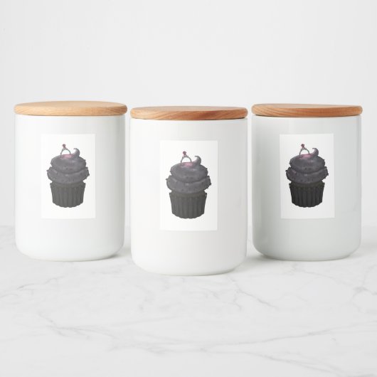 Étiquette Pour Bocaux Cupcake Fiançailles doux (Bouteilles)