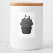 Étiquette Pour Bocaux Cupcake Fiançailles doux (Devant)