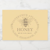 Étiquette Pour Bocaux Custom Honey Business Promotional (Étiquettes simples)