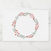 Étiquette Pour Bocaux Cute bocal épice cadre de couronne rustique blanc (Étiquettes simples)