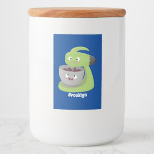 Étiquette Pour Bocaux Cute cake mixer cuisine appareil dessin animé
