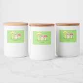 Étiquette Pour Bocaux Cute kawaii champignon champignon toadstool (Bouteilles)