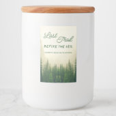 Étiquette Pour Bocaux Dernier Sentier Avant La Bachelorette Du Voile (Devant)