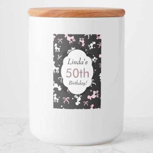 Étiquette Pour Bocaux Des canicules mignons pour ton anniversaire (Devant)