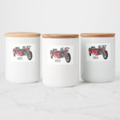 Étiquette Pour Bocaux dessin animé de la moto Sidecar (Bouteilles)