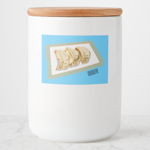 Étiquette Pour Bocaux Dessin de Jiaozi / Chinese dumplings