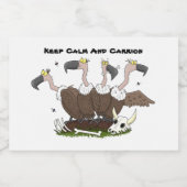 Étiquette Pour Bocaux Dessin de l'humour vautours drôle (Étiquettes simples)