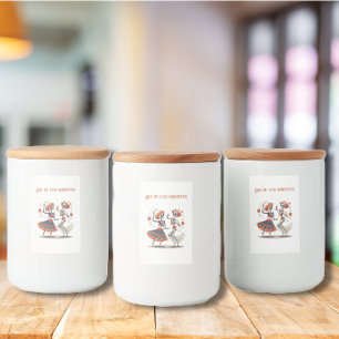 Étiquette Pour Bocaux Dia de los Muertos dansant squelettes personnalisa