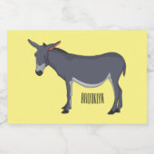 Étiquette Pour Bocaux Donkey cartoon (Étiquettes simples)