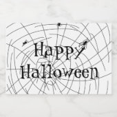 Étiquette Pour Bocaux Doodles tirés à la main par l'araignée (Étiquettes simples)