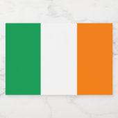 Étiquette Pour Bocaux Drapeau de l'Irlande (Étiquettes simples)