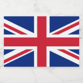 Étiquette Pour Bocaux Drapeau du Royaume-Uni (Étiquettes simples)