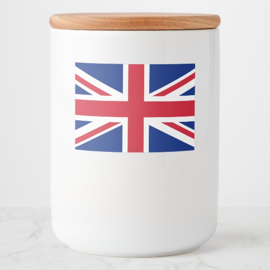 Étiquette Pour Bocaux Drapeau du Royaume-Uni (Devant)