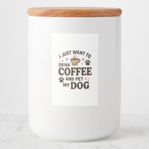 Étiquette Pour Bocaux Drôle chien amoureux Mug Chien Maman Chien Papa