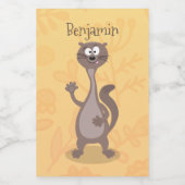 Étiquette Pour Bocaux Drôle dessin animé en toile (Étiquettes simples)