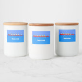 Étiquette Pour Bocaux Drôle pélicans rameurs dessin animé (Bouteilles)