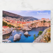 Étiquette Pour Bocaux Dubrovnik Croatie (Étiquettes simples)