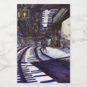 Étiquette Pour Bocaux Dusting the Piano (Étiquettes simples)