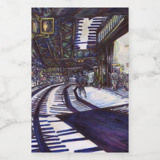 Étiquette Pour Bocaux Dusting the Piano (Étiquettes simples)