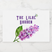 Étiquette Pour Bocaux Élégante branche lilas aquarelle (Étiquettes simples)