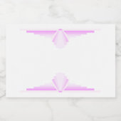 Étiquette Pour Bocaux Elément Art déco rose clair (Étiquettes simples)
