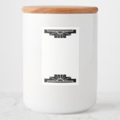 Étiquette Pour Bocaux Elément soleil Art déco en noir (Devant)