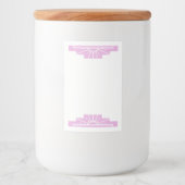 Étiquette Pour Bocaux Elément soleil Art déco en rose clair (Devant)