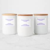 Étiquette Pour Bocaux Elément soleil Art déco en violet clair (Bouteilles)
