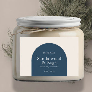 Étiquette Pour Bocaux Emballage de produit minimaliste pour chandelle mo