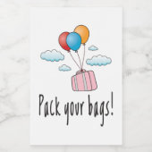 Étiquette Pour Bocaux Emballez vos sacs et partons en vacances (Étiquettes simples)