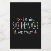 Étiquette Pour Bocaux En Science we (Étiquettes simples)