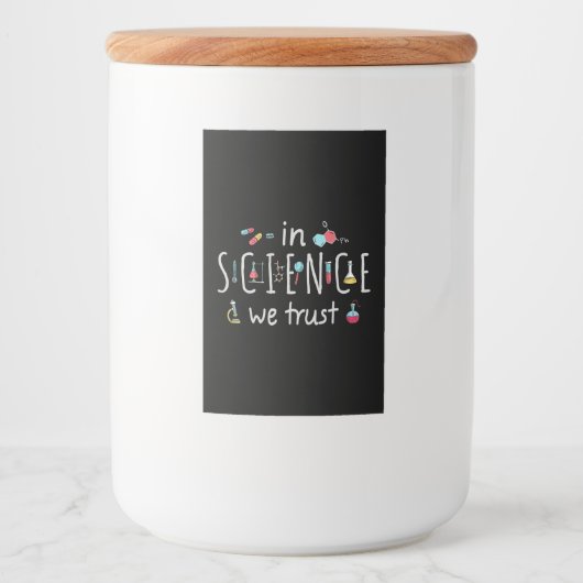 Étiquette Pour Bocaux En Science we (Devant)