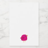 Étiquette Pour Bocaux Enfants oiseau mignon (Étiquettes simples)