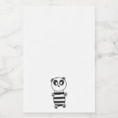 Étiquette Pour Bocaux Enfants Panda (Étiquettes simples)