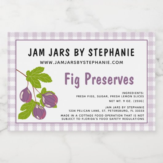 Étiquette Pour Bocaux Entreprise artisanale de fabrication de conserves  (Étiquettes simples)