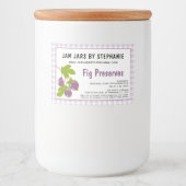 Étiquette Pour Bocaux Entreprise artisanale de fabrication de conserves  (Devant)