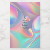 Étiquette Pour Bocaux Esthétique holographique (Étiquettes simples)