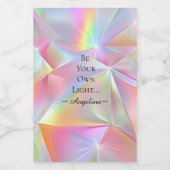 Étiquette Pour Bocaux Esthétique holographique (Étiquettes simples)
