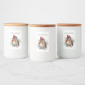 Étiquette Pour Bocaux Étiquetage de la réserve de Noël de Robin (Bouteilles)