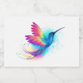 Étiquette Pour Bocaux Exotic Rainbow Hummingbird (Étiquettes simples)
