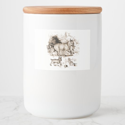 Étiquette Pour Bocaux Famille Bobcat (Devant)