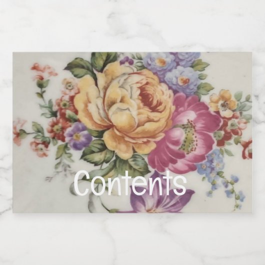 Étiquette Pour Bocaux Fancy Florale (Étiquettes simples)