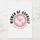 Étiquette Pour Bocaux Femmes de l'Asphalt Food & Beverage (Étiquettes simples)