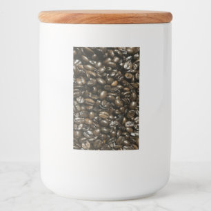 Étiquette Pour Bocaux Fèves de café