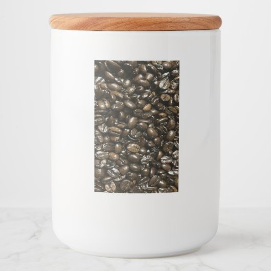 Étiquette Pour Bocaux Fèves de café (Devant)