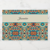 Étiquette Pour Bocaux Fiesta Blooms, personnalisable (Étiquettes simples)