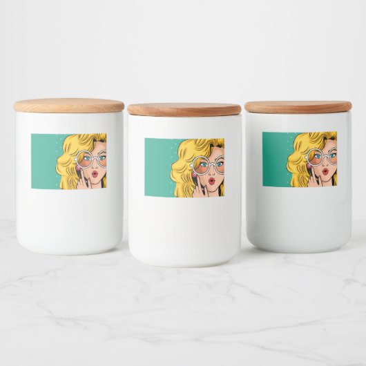 Étiquette Pour Bocaux Fille #1 (Bouteilles)